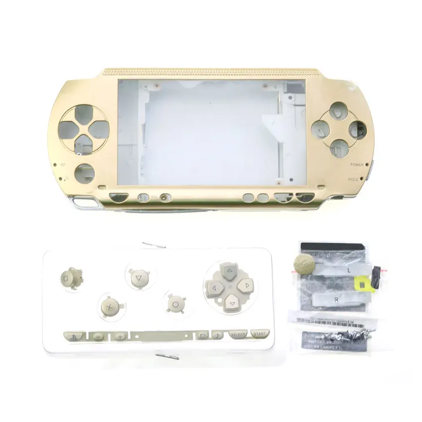 YuXi Full Housing Shell Cover Case With Button Screws Kit Replacement Parts For PSP 1000 PSP1000 Console |