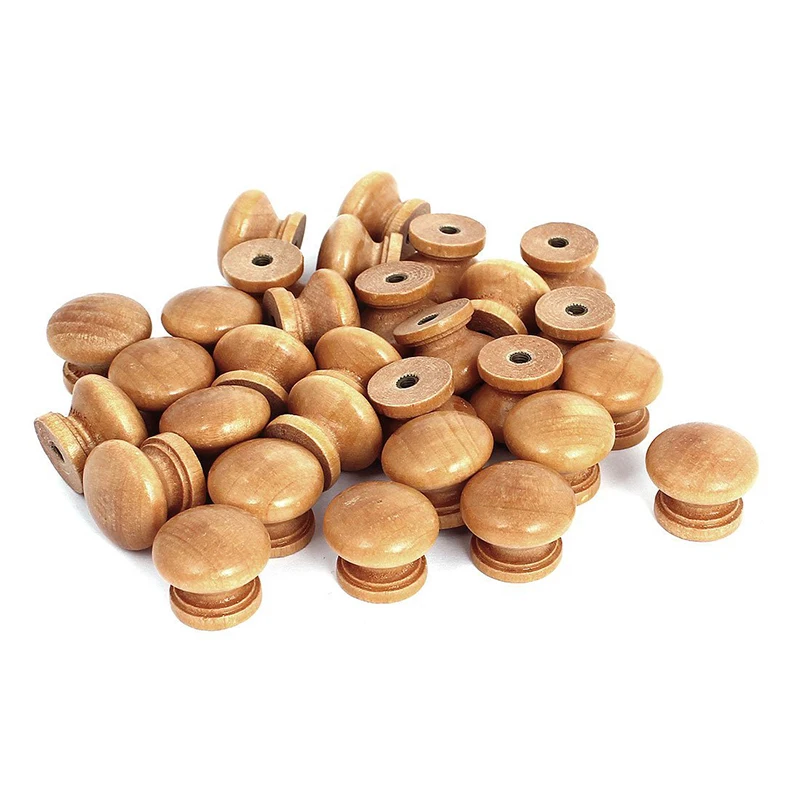 

30 шт., деревянная ручка для мебели