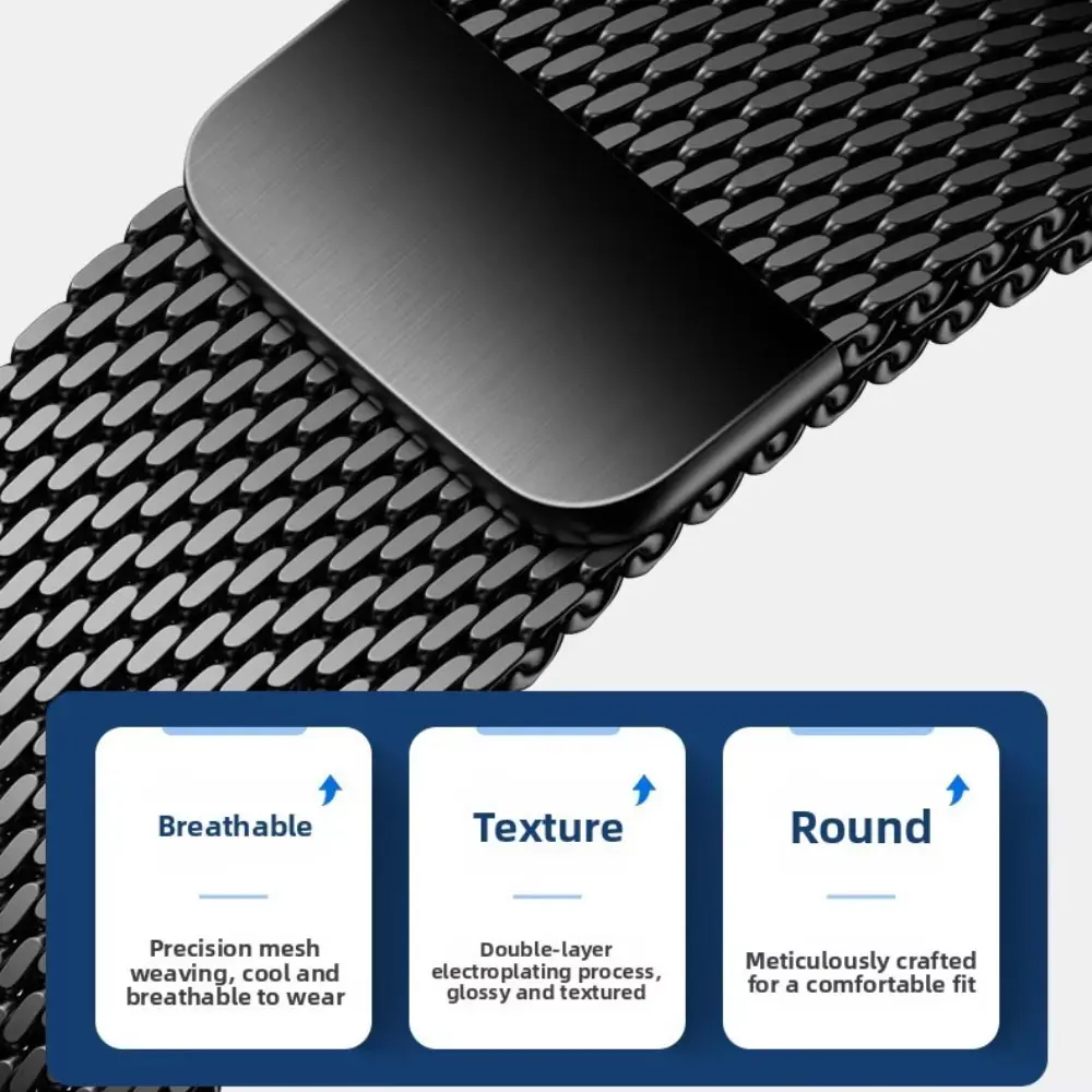 Фото Ремешок QuickFit 20/22 мм для Zeblaze Stratos 4/4pro/4 GPS/Vibe8 7/3Ultra Milanese Loop Band для Huawei GT6pro 46 мм с магнитной застежкой №4