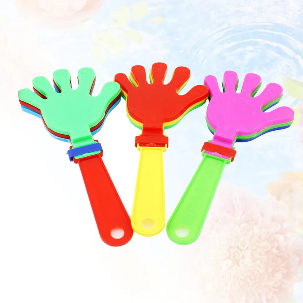 

12pcs Hand Clappers Noisemakers Colorful Noisemakers for Game Event Decorative Cheering Prop Party Favors