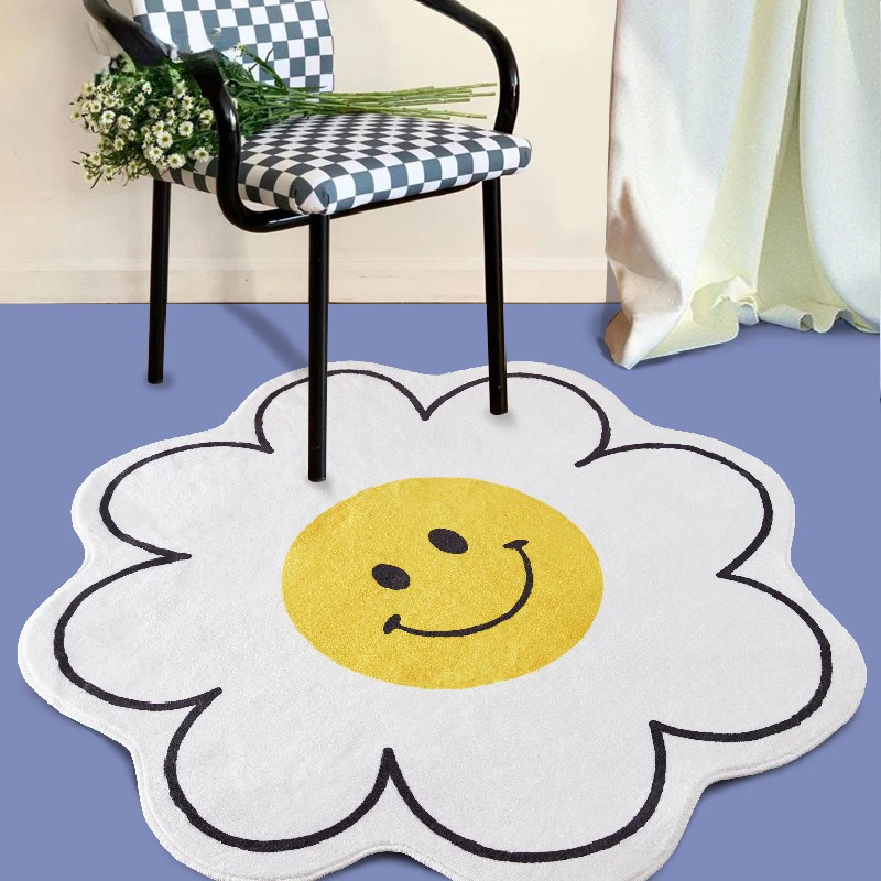 

Cute Girly Room Decoration Rug Living Room Sofa Coffee Table Mat Ins Style Bedroom Bedside Carpet Kitchen Bathroom Non-slip Rugs