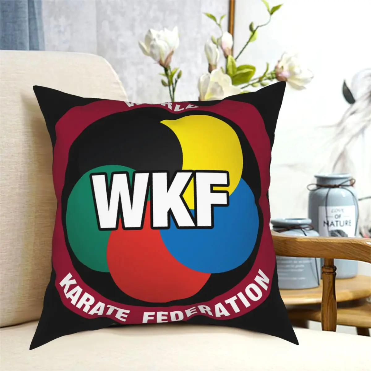 Новинка Wkf Karate логотип Мировой лиги мужской размер S M L Xl 2Xl 3Xl Wom много цветов