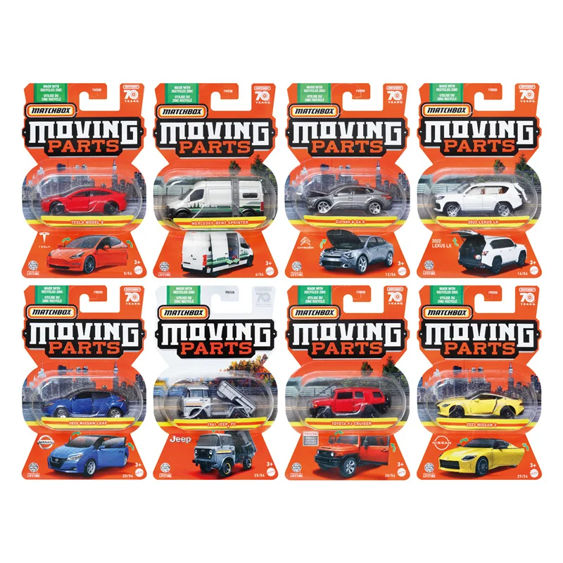 

2023 Matchbox Moving Parts 1:64 Ford Mustang Jeep Mazda Nissan Citroen C4X Metal Diecast Model Car Collection Toys FWD28