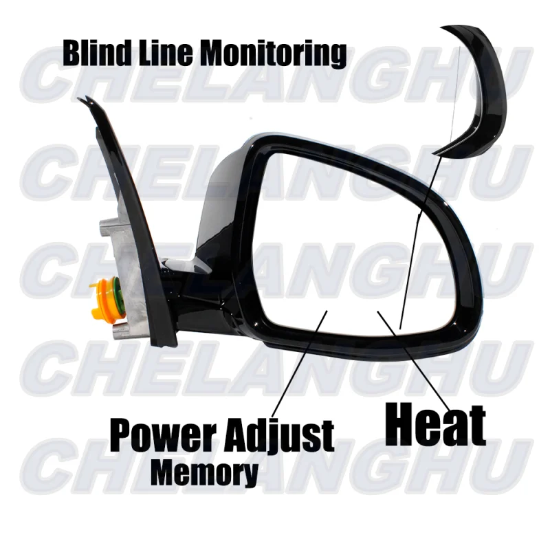 Для BMW X6 F16 2014 2015 2016 2017 2018 правое боковое 5-контактное белое окрашенное с подогревом