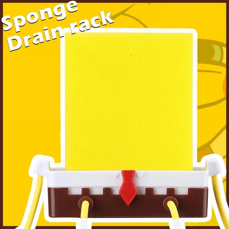 

Милый мультяшный креативный держатель губки, кухонный бытовой Органайзер, стеллаж для слива, кухонные аксессуары, инструменты для хранения