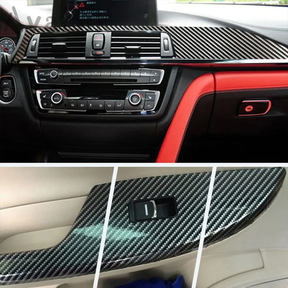 Автомобильные наклейки ПЭТ 2D глянцевая черная серебристая виниловая пленка из