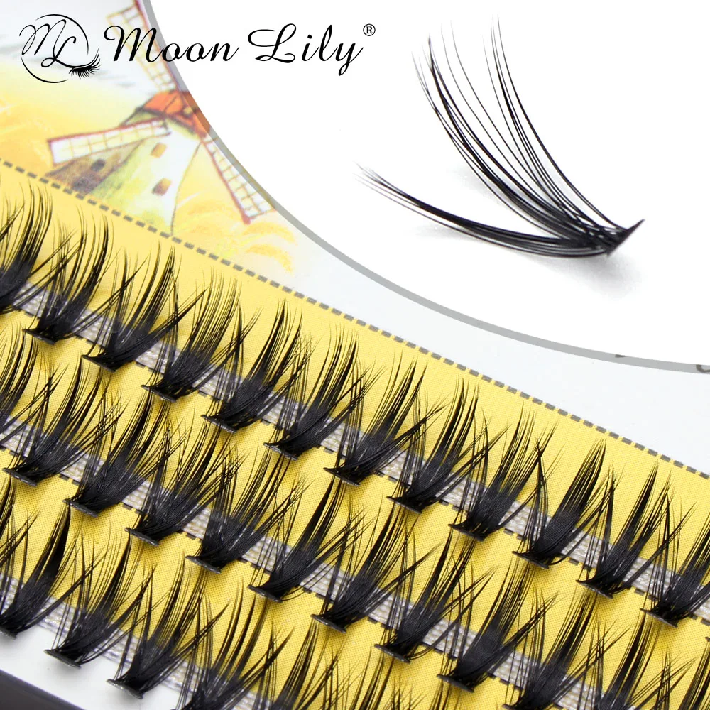 

Wholesale 10D/20D/30D Lashes Cluster Eyelash Extension Faux Bunche Individual Makeup Cilias Natural Long Black 3D Volume Effect