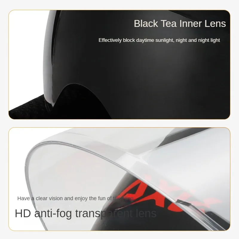 Мотоциклетный шлем унисекс съемный с двумя объективами персонализированный