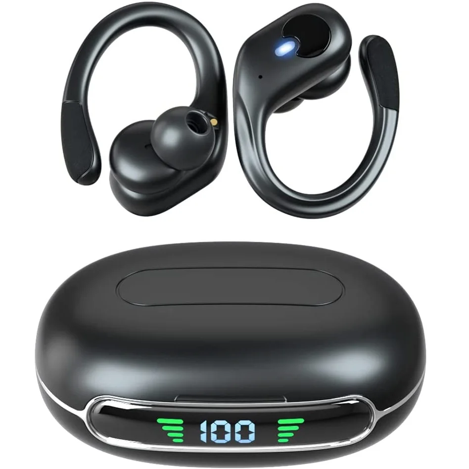 

Настоящие беспроводные наушники Bluetooth 5,3, наушники, время работы 60 часов, спортивные наушники-вкладыши, беспроводные наушники, водонепроницаемая стерео гарнитура с басами