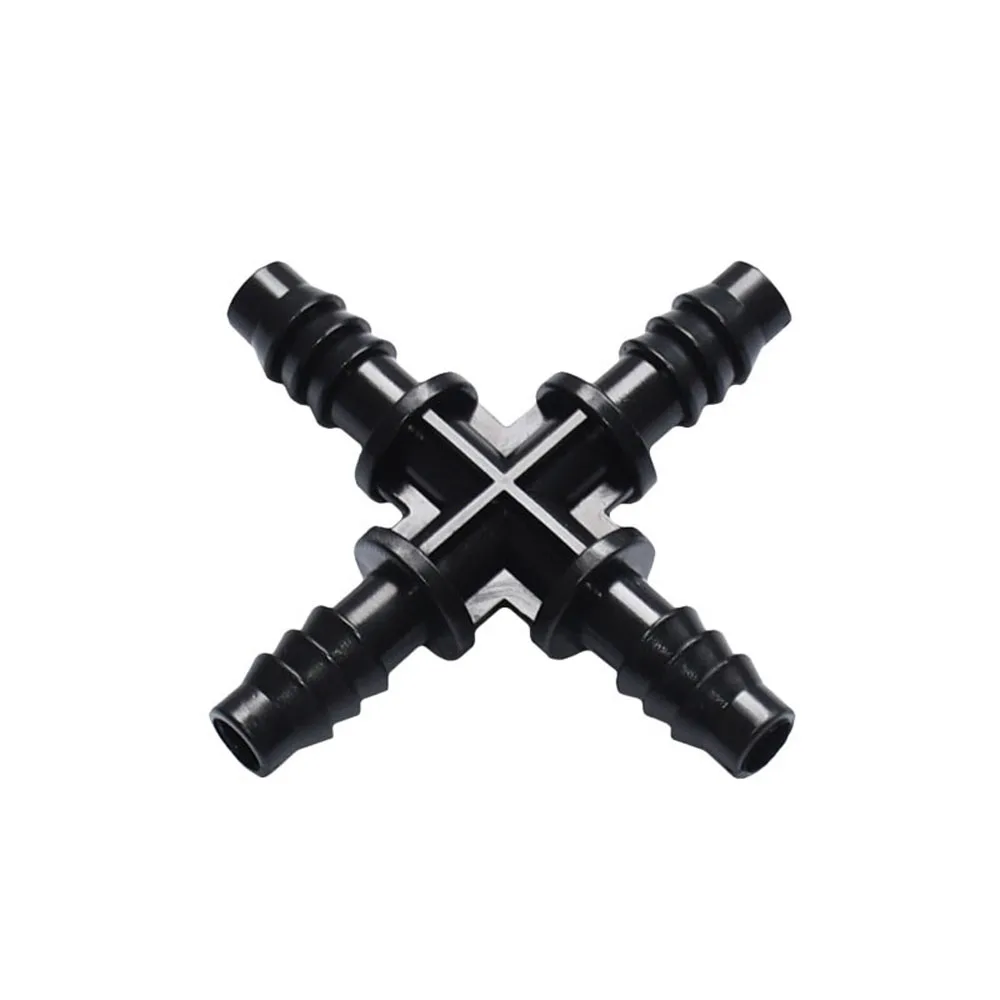 

Garden Hose Connector 3/8 Cross Barb 4 Way Cross Connector Splitter 8/11 Sross Water Splitter Fittings 50Pcs