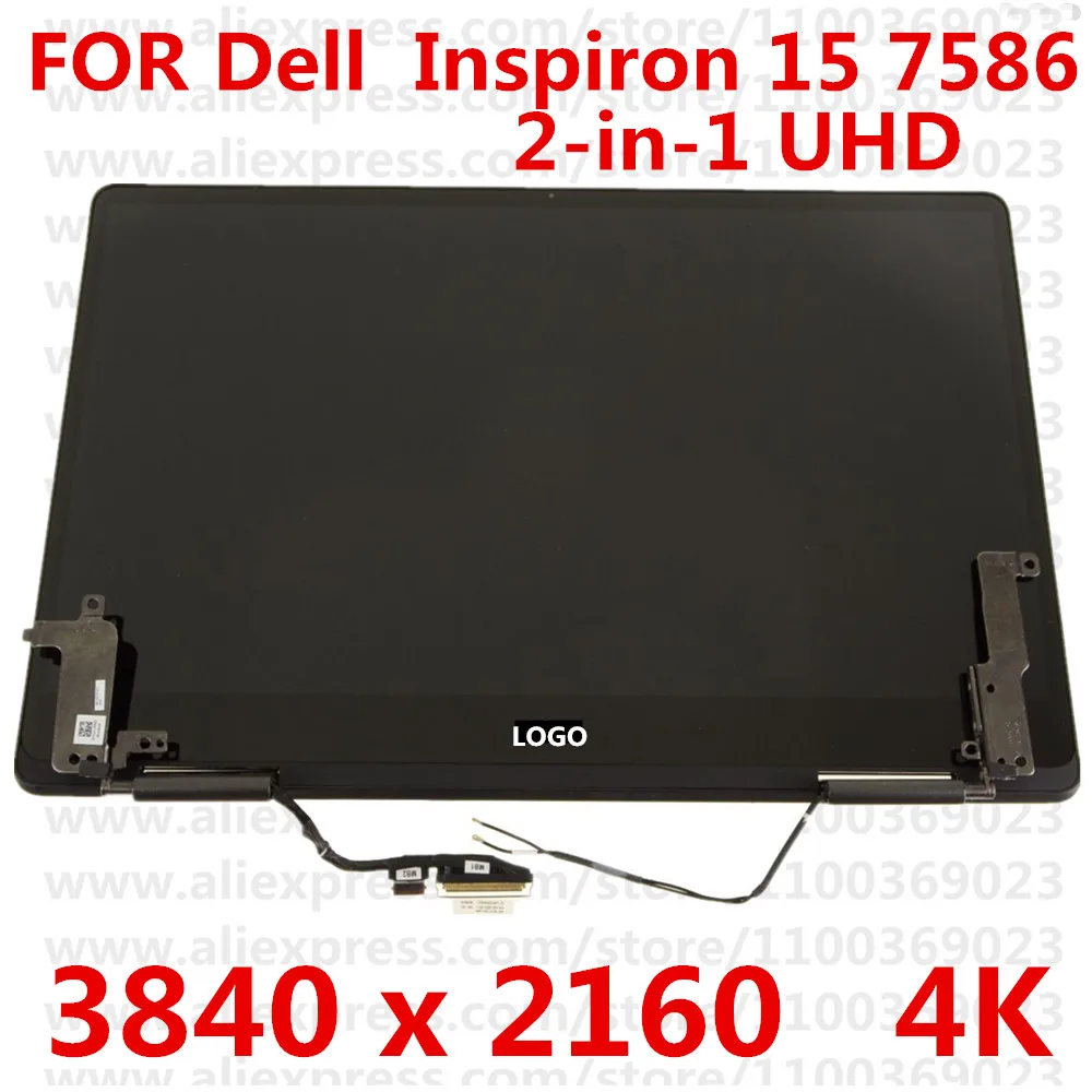

FOR Dell Inspiron 15 7586 2-in-1 UHD LCD Screen 4K LCD Display 15.6" Touchscreen Complete Assemby - 8JGGN 3840 x 2160