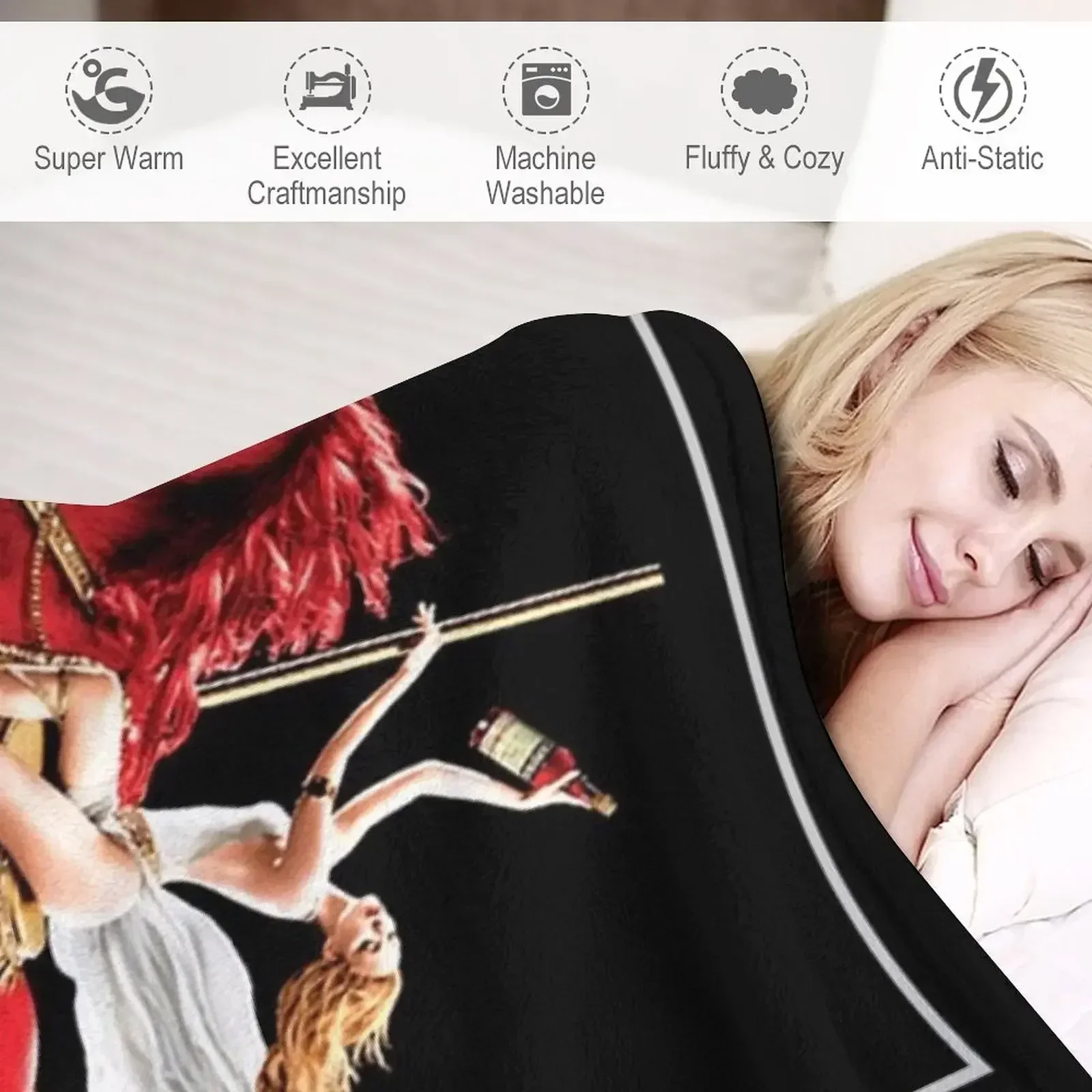 Винтажное одеяло Campari с вином и ликерными духами красная лошадь художественный