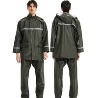 motorcycle outdoor rain clothes adults thick suit bike raincoat cycling pants fishing capa de chuva waterproof rain clothes