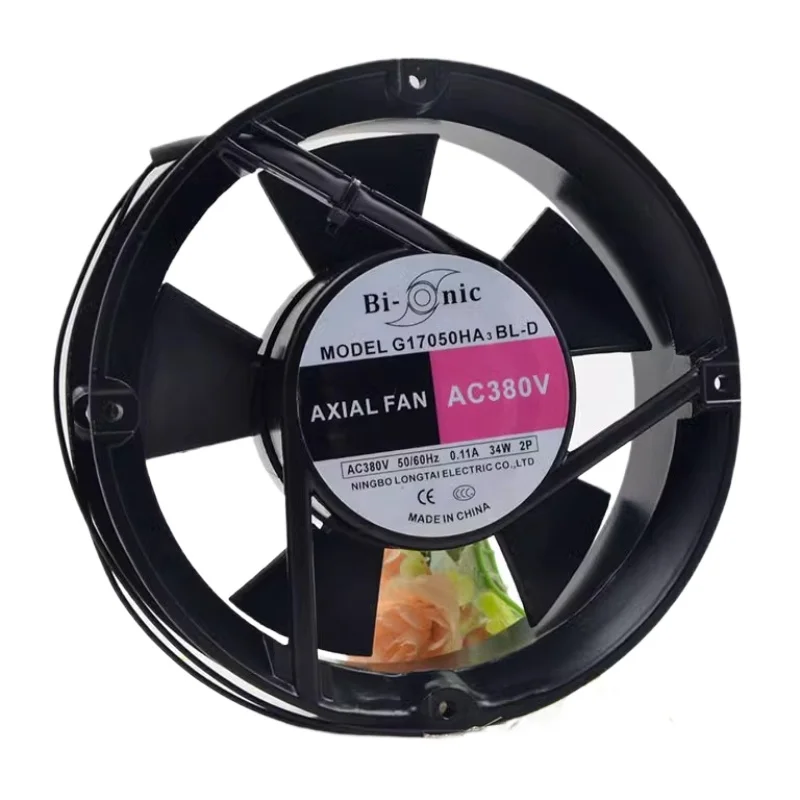 Новый охлаждающий вентилятор Bi nic 17 см G17050HA3BL-D AC380V 0 11A 34 Вт с двумя шариками