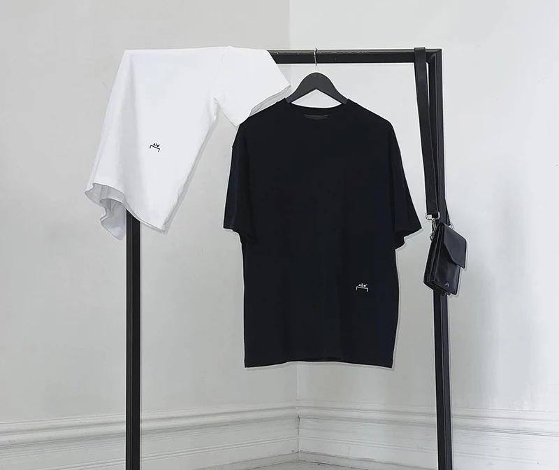 

A-COLD-WALL White Solid T-Shirt Men Women Logo Embroidered ACW Tee A COLD WALL* Oversized Short Sleeves