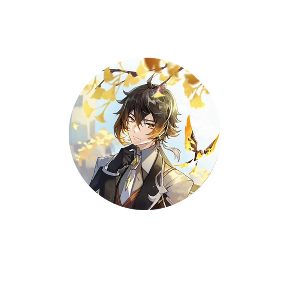 Игра Genshin Impact Liyue Harbor Vago Mundo Zhongli Косплей Костюм Значок Булавка SPTE Жесть Брошь Опора