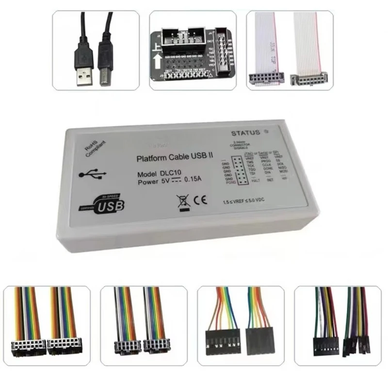 Фото Кабель-эмулятор Xilinx DLC10 для загрузки программ, USB-кабель для платформ FPGA DLC9LP №3