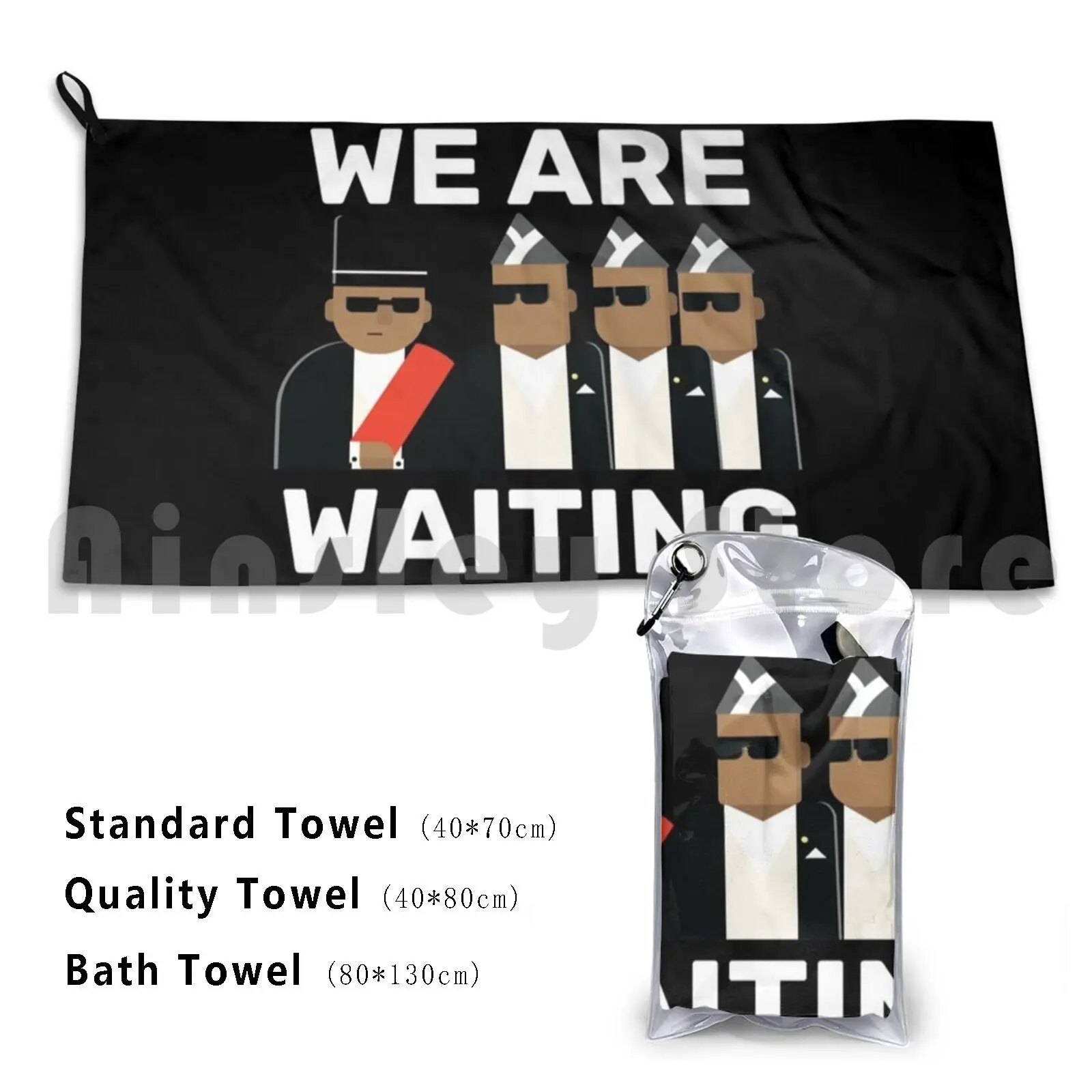 Танцевальный гроб Pallbearers Meme-мы ждем банное полотенце пляжная Подушка мем