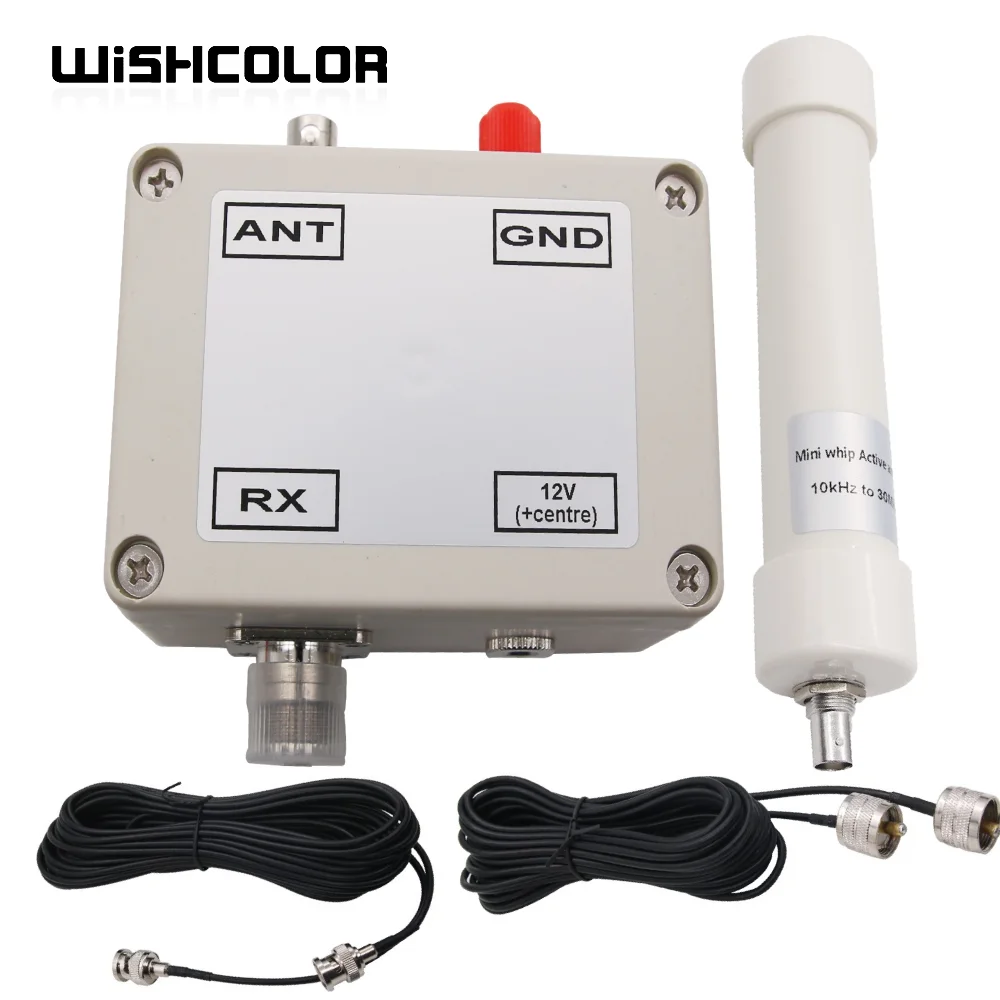 

Wishcolor 10 кгц-30 МГц Активная Антенна Mini Whip HF LF HF VHF SDR RX активная антенна с портативным кабелем