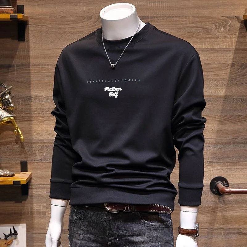 Men Golf Wear 2022 Autumn Men Golf T-shirts Top Golf Clothing Men Crew Neck T-shirts Men's Golf Malbon Golf Clothing