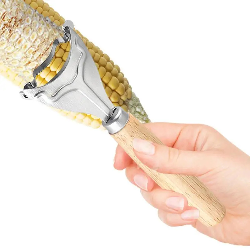 

Kitchen Corn Peeler Tool Handheld Stainless Steel Corn Cob Stripper Tool With Ergonomic Handles Portable Cob Strippers Corn