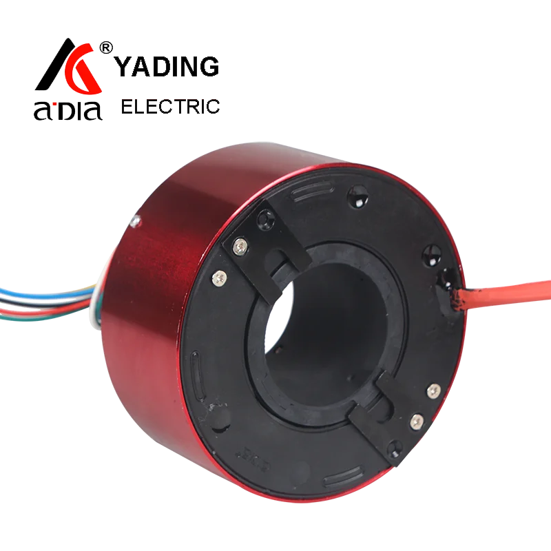 

Силовое промышленное проводящее электрическое поворотное кольцо SRH50120- 6p/6s для сквозного отверстия