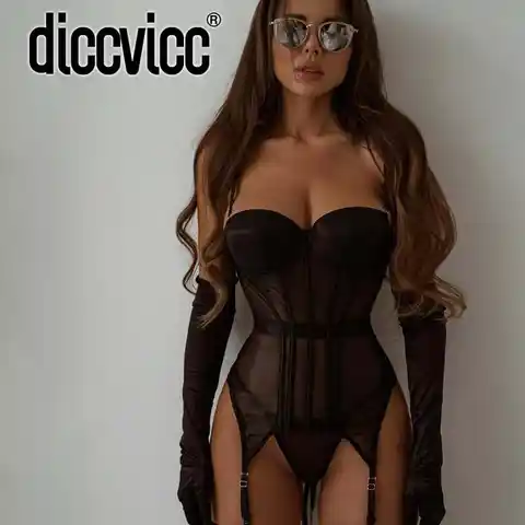 Diccvicc Corset Lingerie Transparent Lace Women Sexy Underwear Uncensored Sissy Body Porn Intimate Erotic Costumes Exotic Sets
