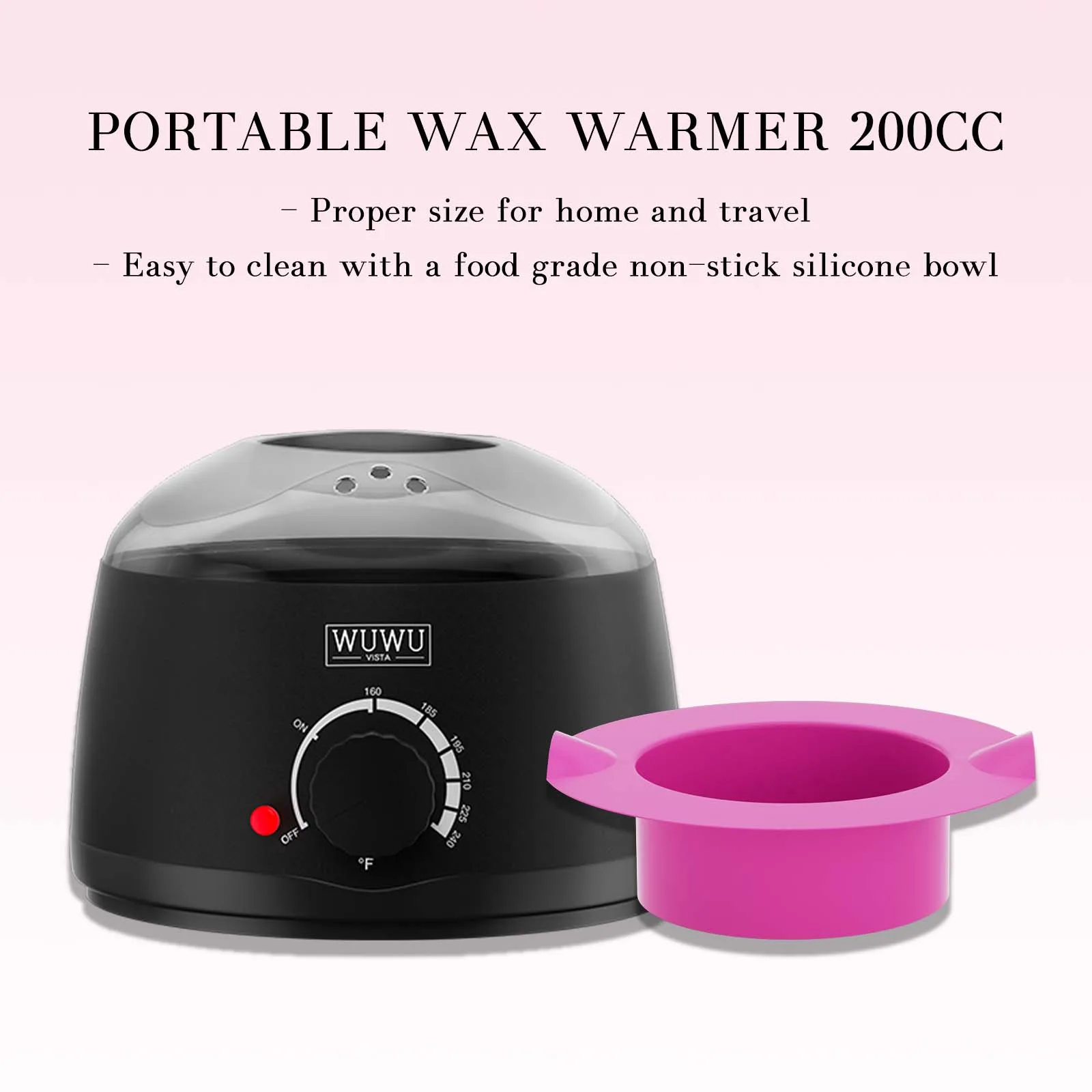 Подогреватель воска для удаления волос 200CC WUWUVISTA Профессиональная машина