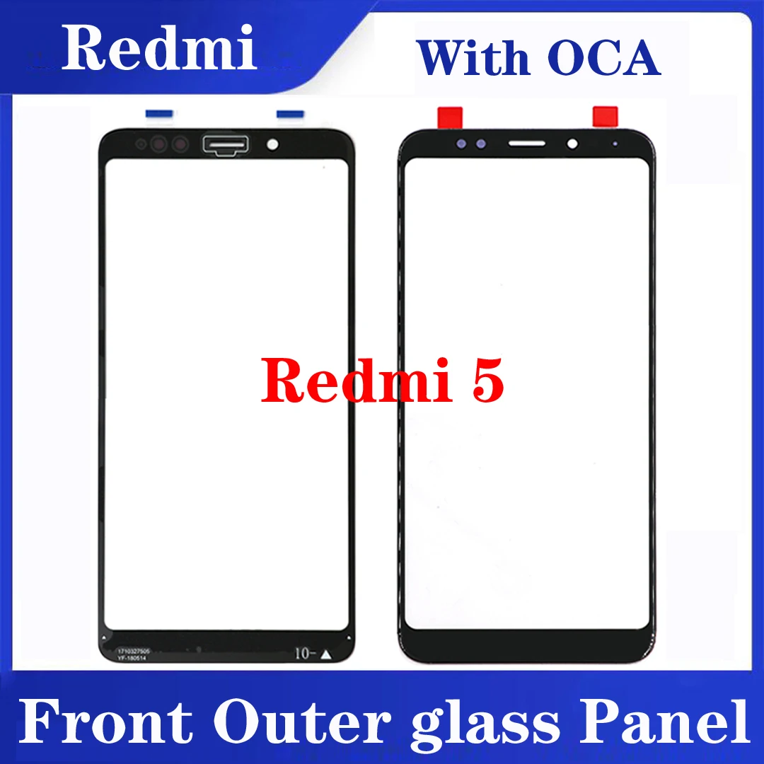 

AAA+New For Xiaomi Redmi 5 / Redmi 5 Plus 5P Touch Screen Panel LCD Front Outer Glass Lens Touchscreen Glass Replace