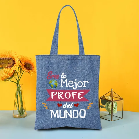 There Is No Teacher Like You Спасибо за обучаю меня Сумка на плечо с принтом Женские джинсовые сумки для покупок Женская сумка-тоут Подарок для учителя