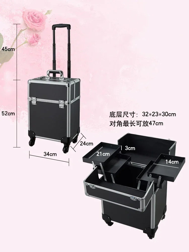 Профессиональный вышитый макияж большой емкости с макияжем маникюром Meijie