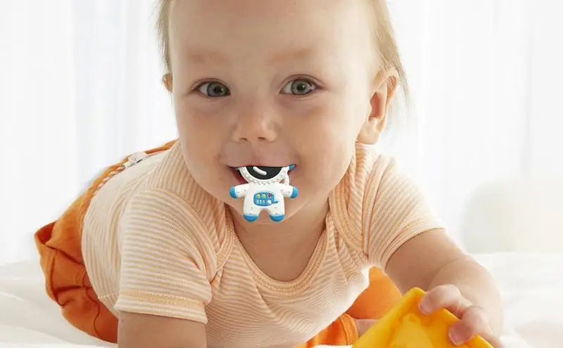 

Детские Жевательные игрушки, силиконовая астронавт, строительная мягкая гибкая жевательная игрушка для детского дня, подарки, красочные милые искусственные игрушки