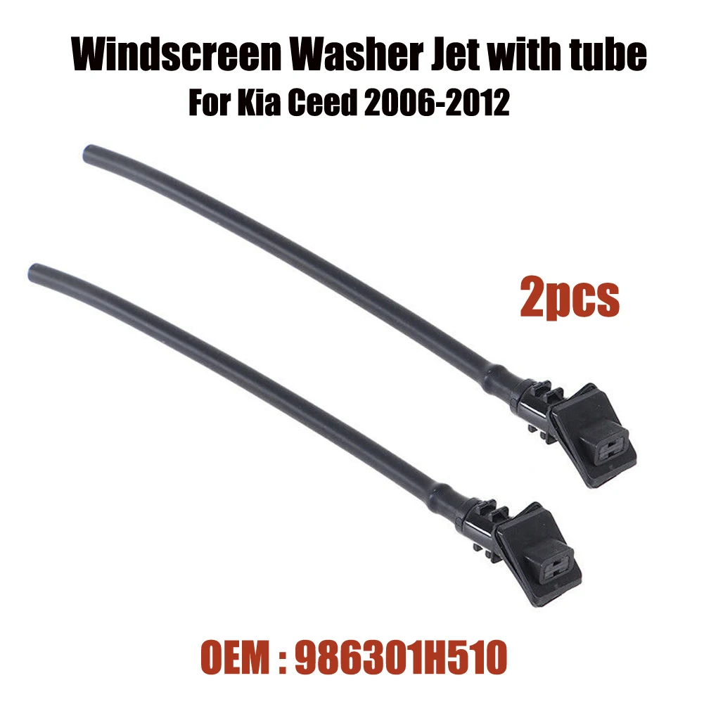 Car Windscreen Washer Wiper Blade Water Spray Jets Nozzles For Kia Ceed 2006-2012 Front Windshield Auto Replacement Parts