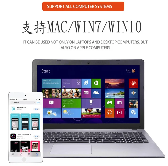 Оптовая продажа силуэтный Графический Плоттер Cameo4 автоматический Настольный