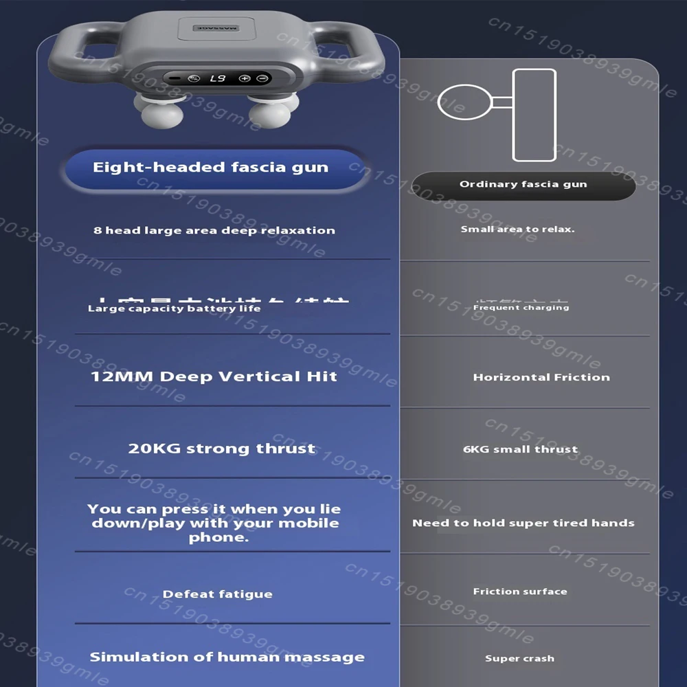 Пистолет-массажер для мышц высокочастотная вибрационная машина массажа спины и