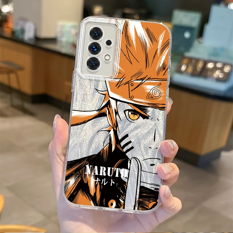 Новый аниме чехол для телефона N-Narutos Samsung Galaxy S24 S23 S22 S21 Plus Ultra A73 A72 A71 A55 A54 A53 жесткий