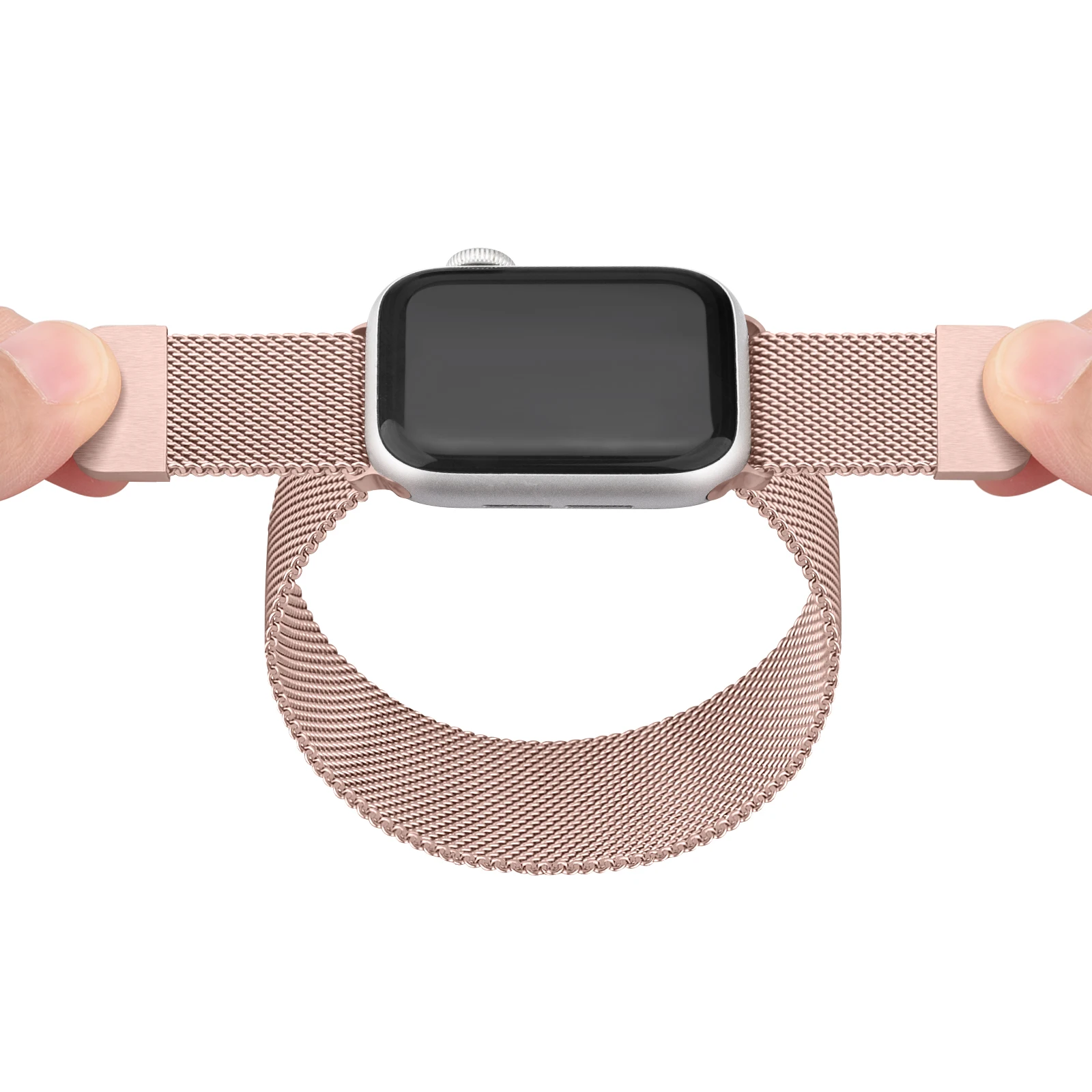 

Магнитный металлический ремешок для Apple Watch Band Series 7 41 мм 45 мм, Миланский Браслет для iWatch 6 5 4 3 2 1 SE 38 мм 42 мм 40 мм 44 мм