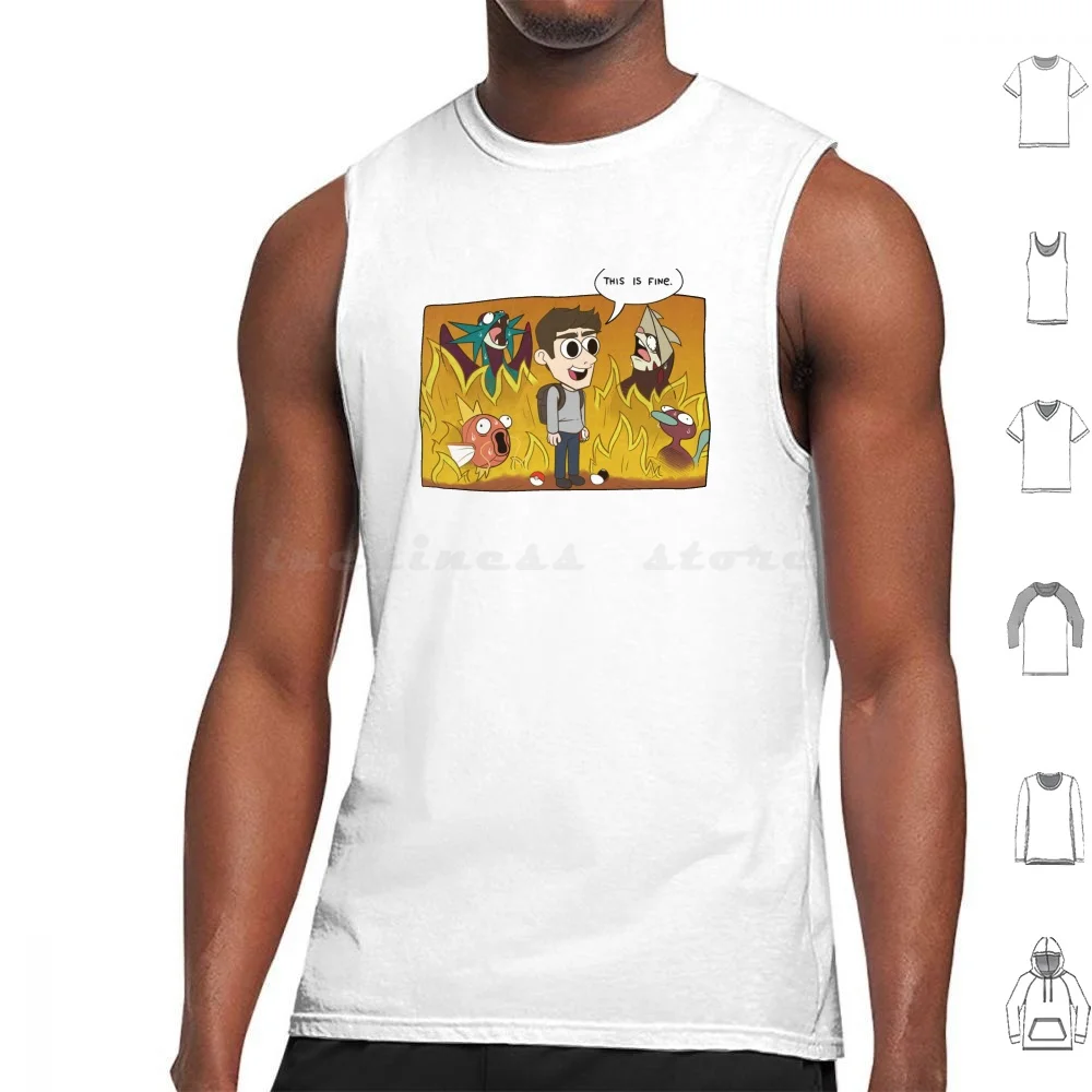 

This Is Fine Tank Tops Vest Sleeveless Fine Ludwig