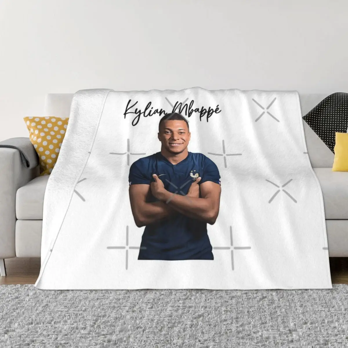 Одеяло Kylian Mbappe Покрывало на кровать зиму
