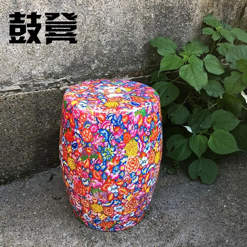 Классическая декоративная керамическая табуретка jindzhen для сада керамический