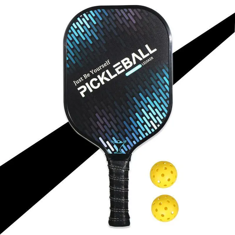 

Pickleball Paddle Pickleball Racket Set Carbon Fiber Composition PE Honeycomb Core (1 Pickleball Paddle+2 Balls+1 Cover bag)