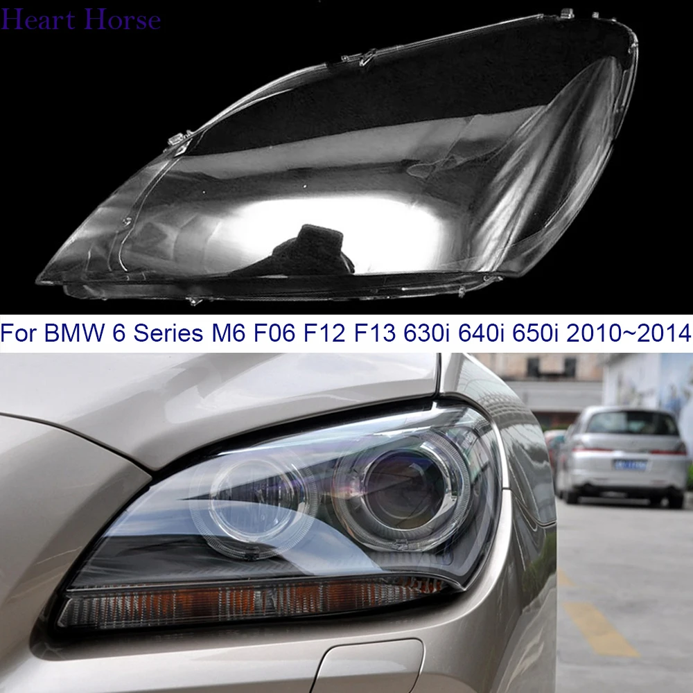 

Car Headlight Cover For BMW 6 Series M6 F06 F12 F13 630i 640i 650i 2010~2014 Lampshade Headlamp Shell Lampcover Housing Case