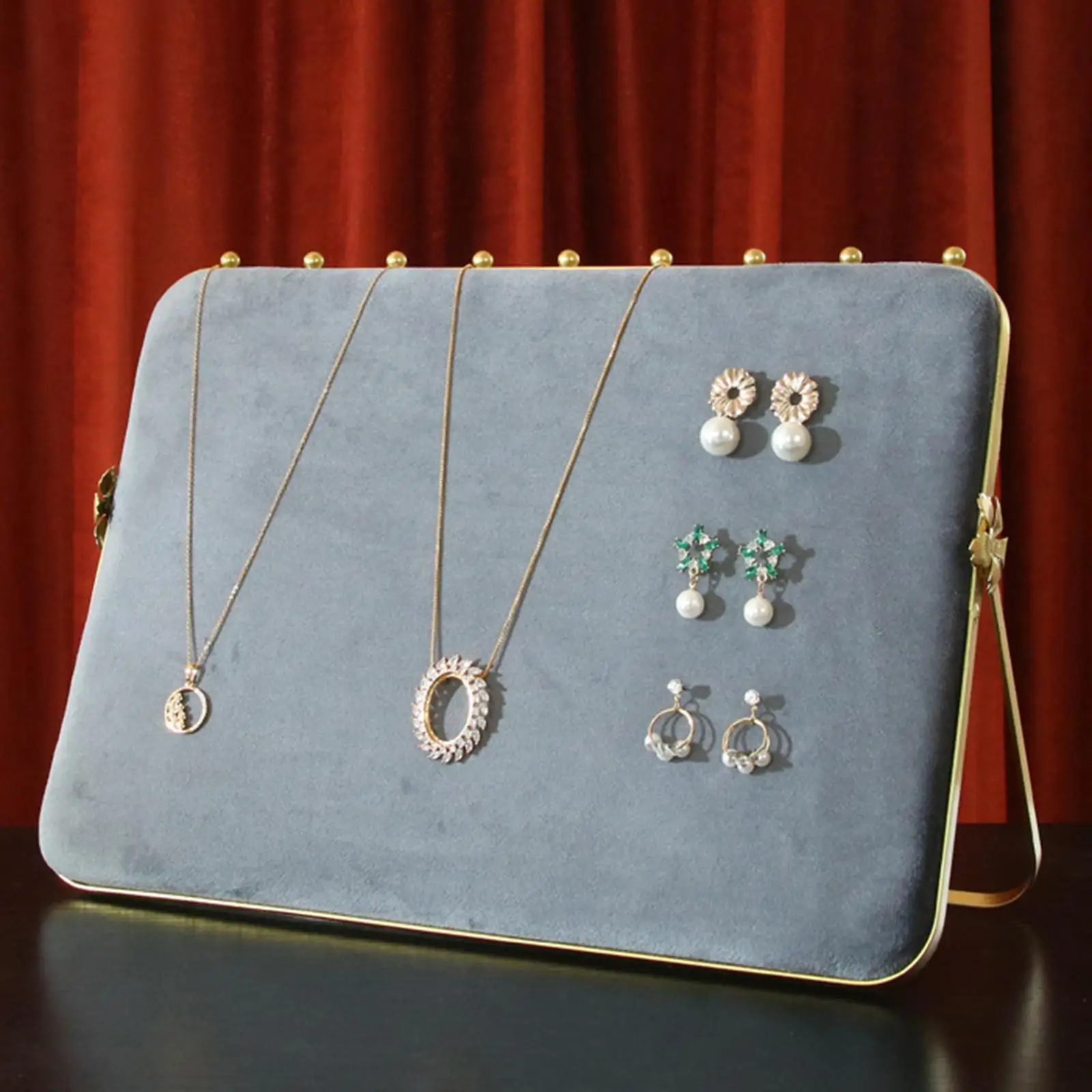 Подставка для ювелирных изделий ожерелья серого домашнего настольного