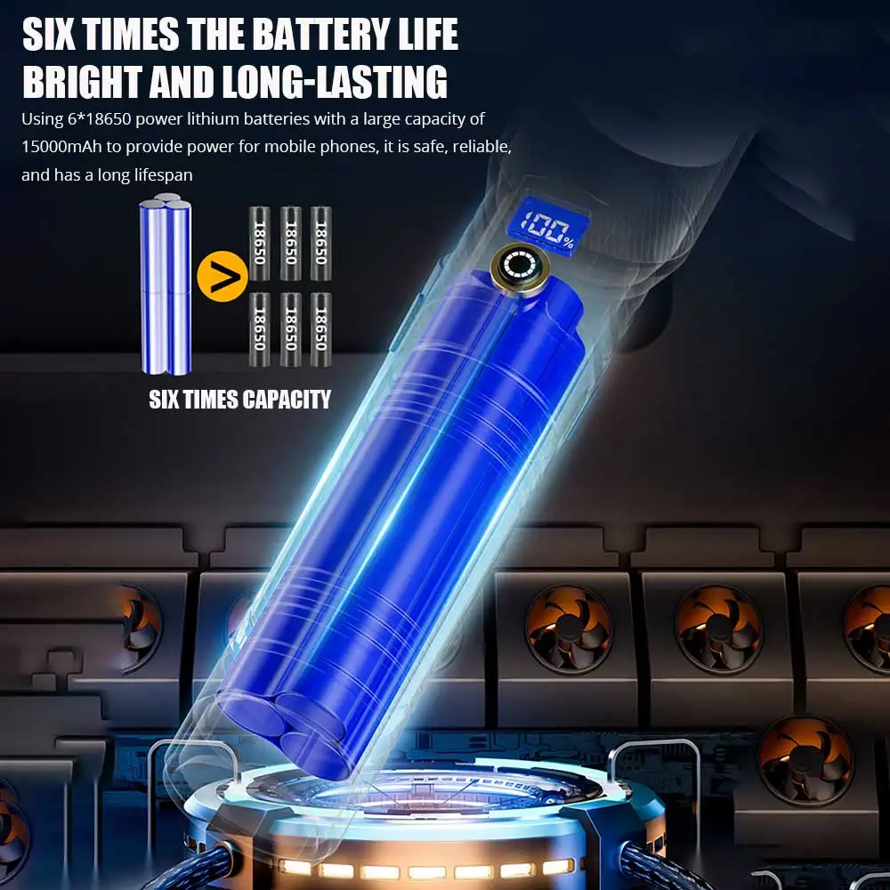 Лазерный ближний фонарик 10000 люмен