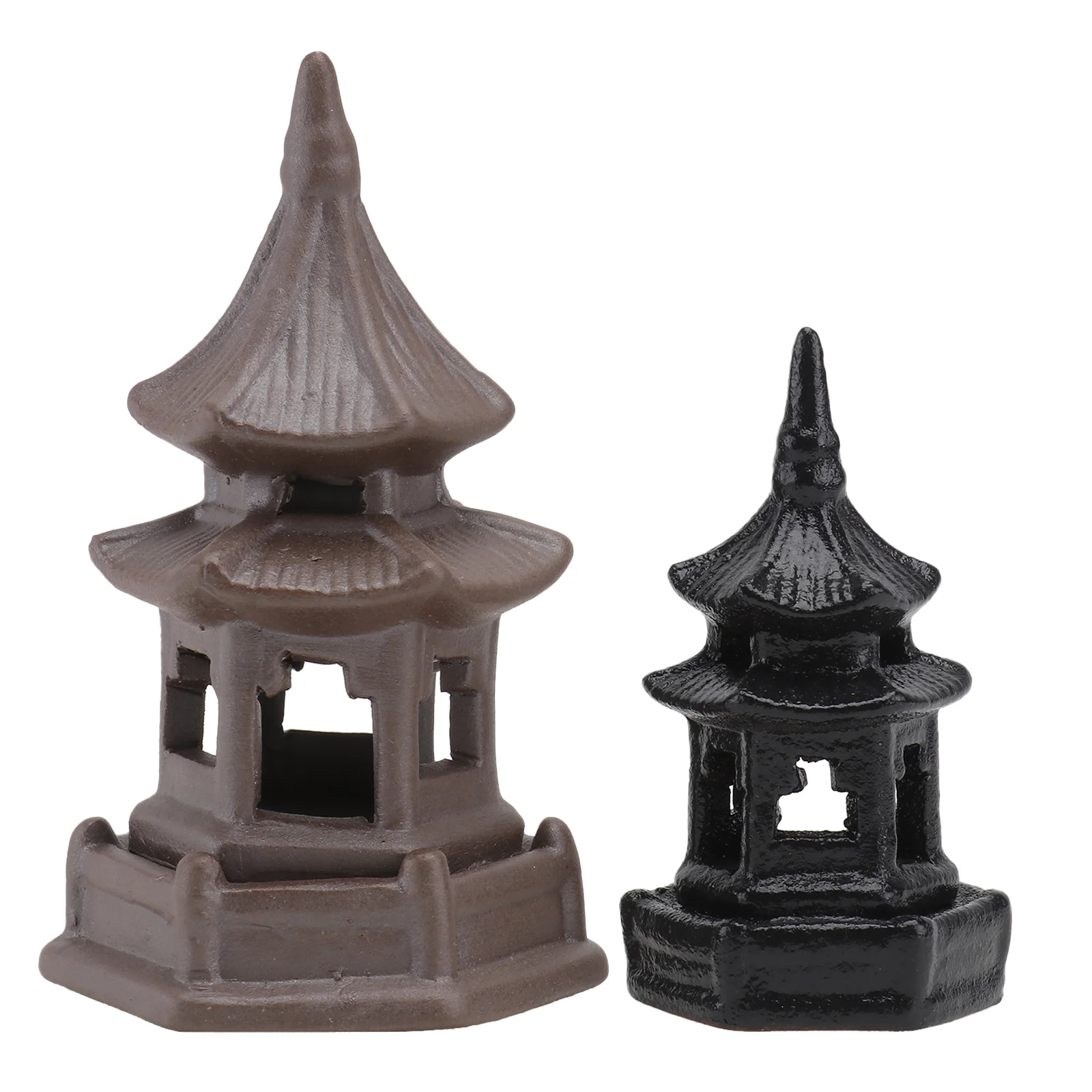 

2Pcs Desktop Pavilion Adornments Creative Bonsai Ornaments Gardening Decorations