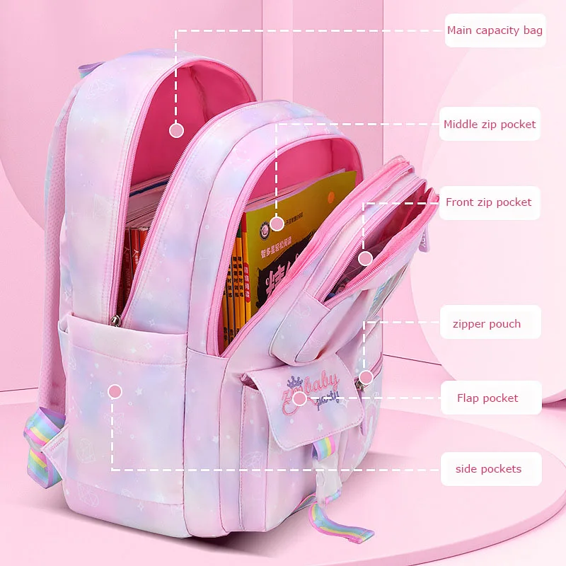 New Cartoon School Bags for Girls Boys Grades 1-6 Back To Schoolbags Primary School Students Backpack Mochila Infantil Escolar