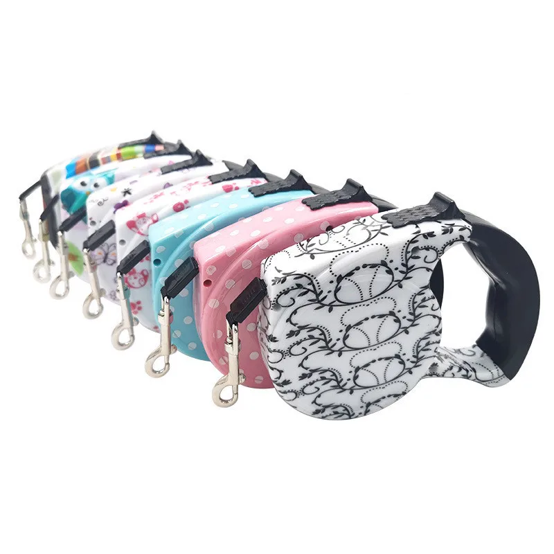 

5M Dog Leash Durable Leash Automatic Retractable Walking Running Leads Dog Cat Leashes Extending Dogs Pet Products