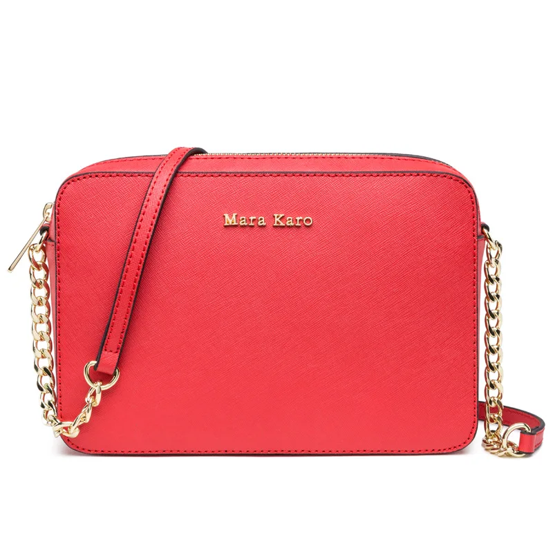 

2021 new leather women's bag cross cowhide chain small square bag summer ladies shoulder messenger bag