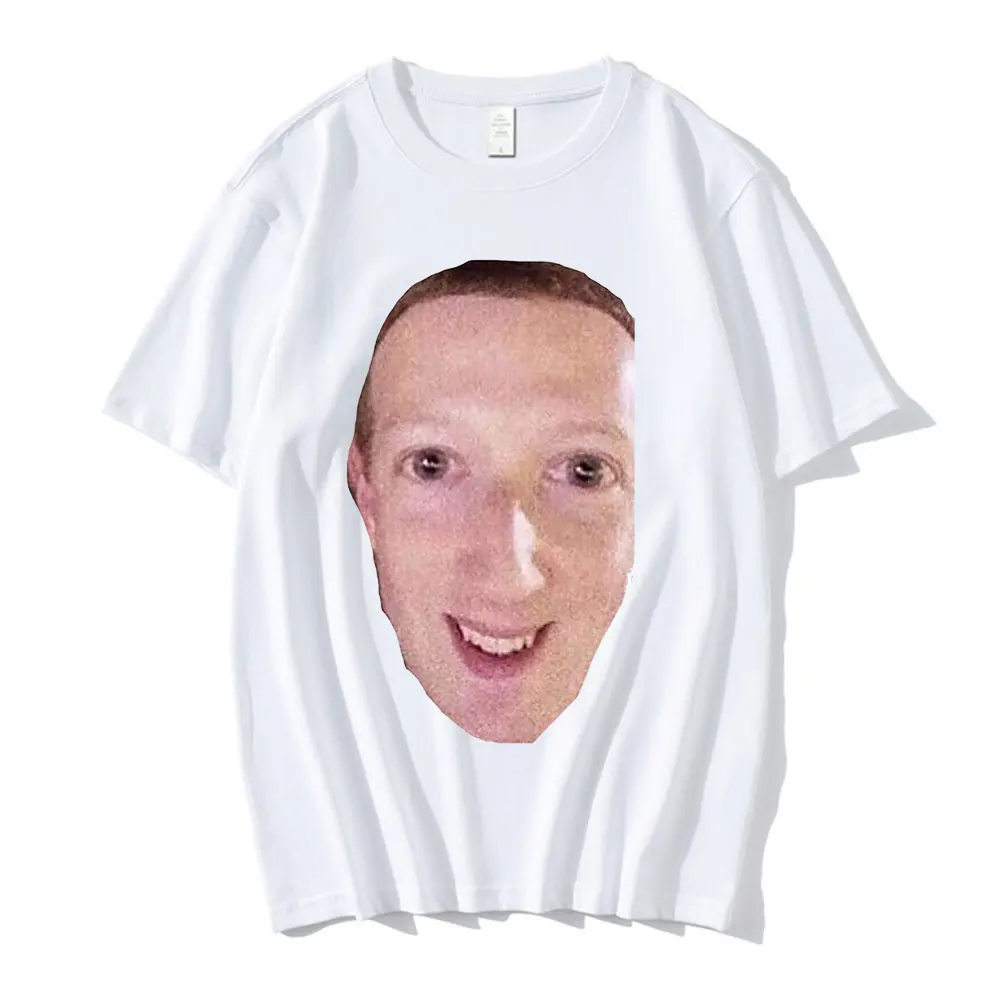 

Meme Facebook Meme Mark Zuckerberg man T Shirt Girl Graphic Printed Fashion Harajuku 2023 Clothes Causal Female Y2K Tops Tee