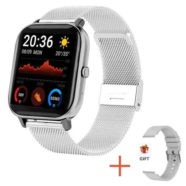 

Smart Watch Mens Women Bluetooth Call Watch Sports Heart Rate Fitness Tracker Full Touch Screen Men Luxury Smartwatch